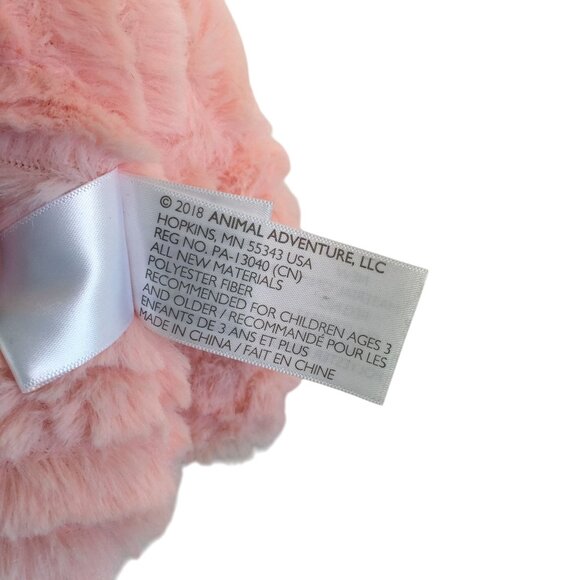 Animal Adventure Pink Teddy Bear 8" Plush Gold You Are My Sunshine Heart - Picture 8 of 9